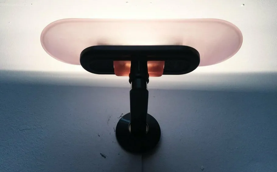 Clearance Pamono Postmodern Italian Pink Jill Sconces by Perry King, S. Miranda, G. Arnaldi for Arteluce, Set of 2