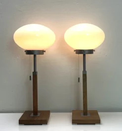 Hot Pamono Postmodern Läreda Mushroom Table Lamps from IKEA, 1980s, Set of 2