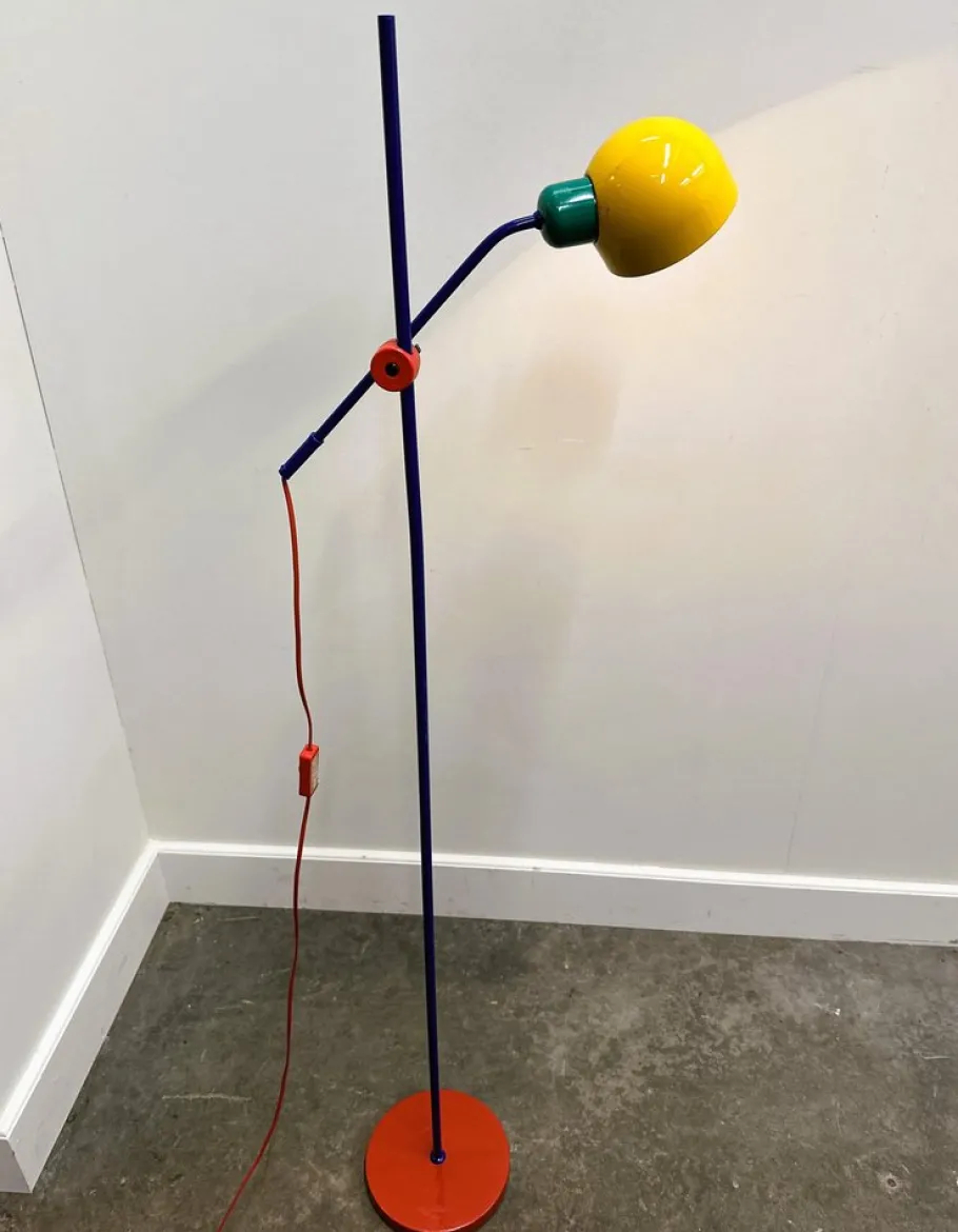 Best Pamono Postmodern Multicolor Metal Floor Lamp from Veneta Lumi, Italy, 1980s