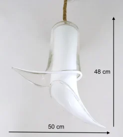 Discount Pamono Postmodern Murano Glass Pendant attributed to Mazzega, Italy, 1970s