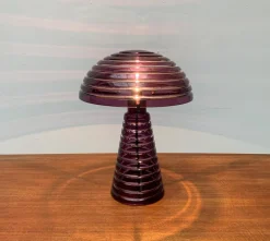 Hot Pamono Postmodern Mushroom Glass Table Lamp, Italy