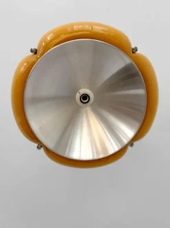 New Pamono Postmodern Space Age Quadrifoglio Ceiling Lamp by Guzzini, Italy, 1970s