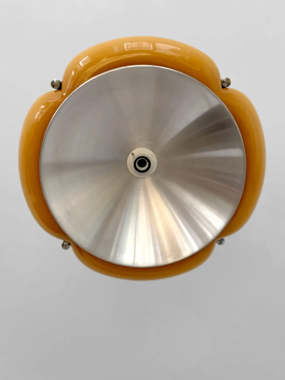 New Pamono Postmodern Space Age Quadrifoglio Ceiling Lamp by Guzzini, Italy, 1970s