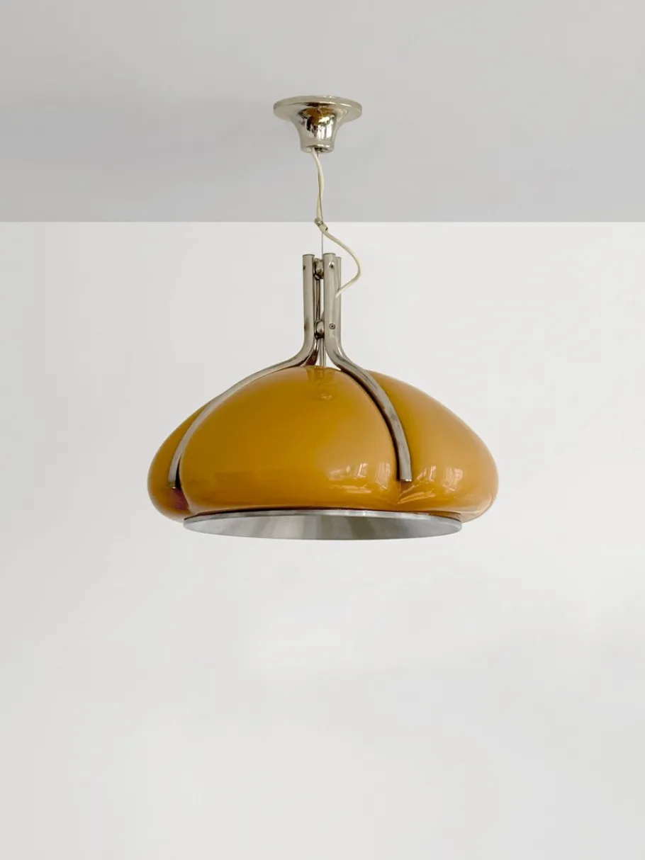 New Pamono Postmodern Space Age Quadrifoglio Ceiling Lamp by Guzzini, Italy, 1970s