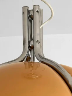 New Pamono Postmodern Space Age Quadrifoglio Ceiling Lamp by Guzzini, Italy, 1970s