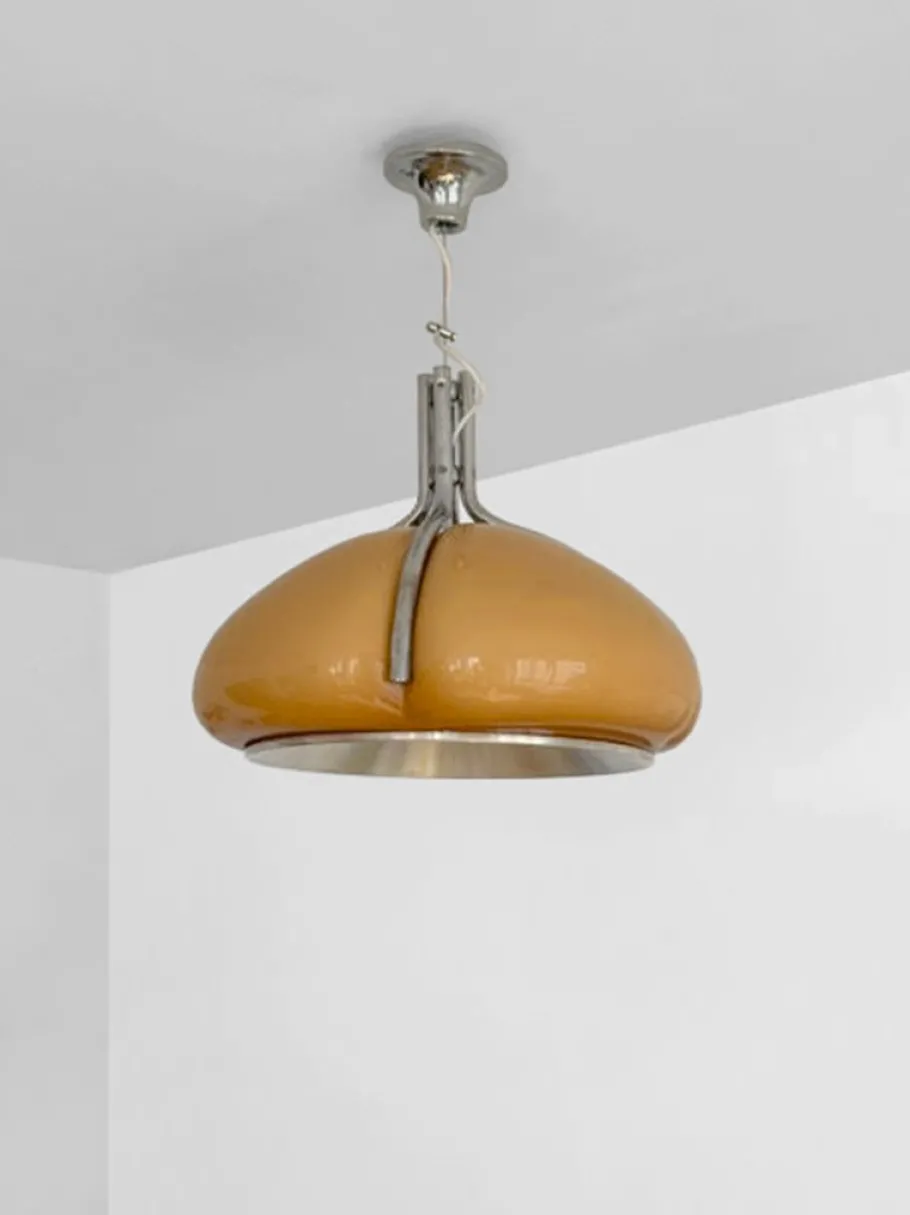 New Pamono Postmodern Space Age Quadrifoglio Ceiling Lamp by Guzzini, Italy, 1970s