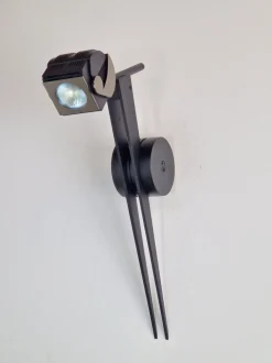 Pamono Postmodern Wall Lamp Metal Spot by Debsch Aster, Italy, 1980s