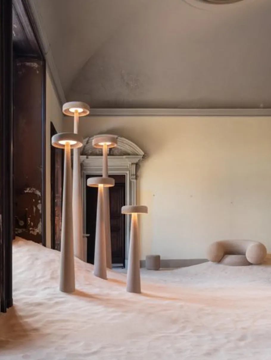 Sale Pamono Printed Nature Econit Wood 245 Floor Lamp by Harry Thaler