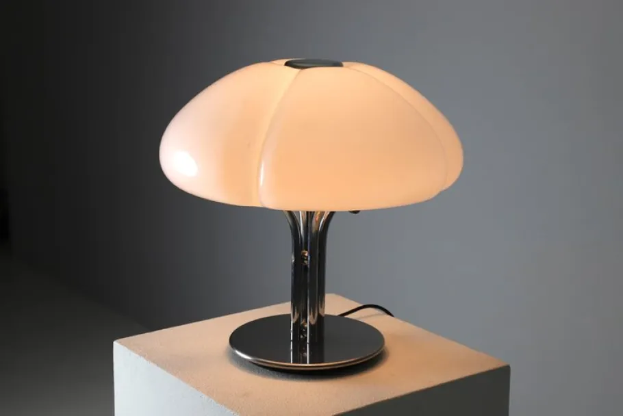 Outlet Pamono Project Office Quadrifoglio Table Lamp for Guzzini, 1970