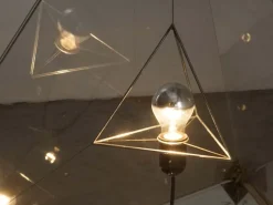 Best Pamono Prototype Tetrahedron Lamp by Van Nieuwenborg & Wegman, 1979