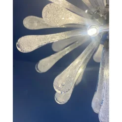 Clearance Pamono Pulegoso Drops Murano Glass Sputnik Chandelier by Simoeng