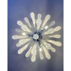 Clearance Pamono Pulegoso Drops Murano Glass Sputnik Chandelier by Simoeng