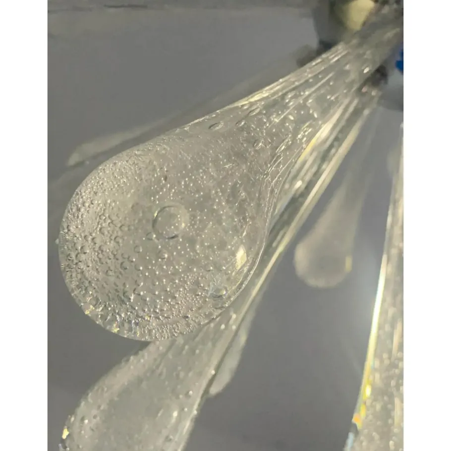 Clearance Pamono Pulegoso Drops Murano Glass Sputnik Chandelier by Simoeng