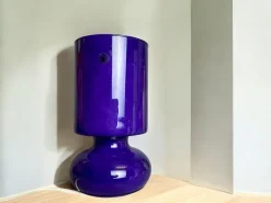 Hot Pamono Purple Glass Table Lamp from Ikea, 2000s