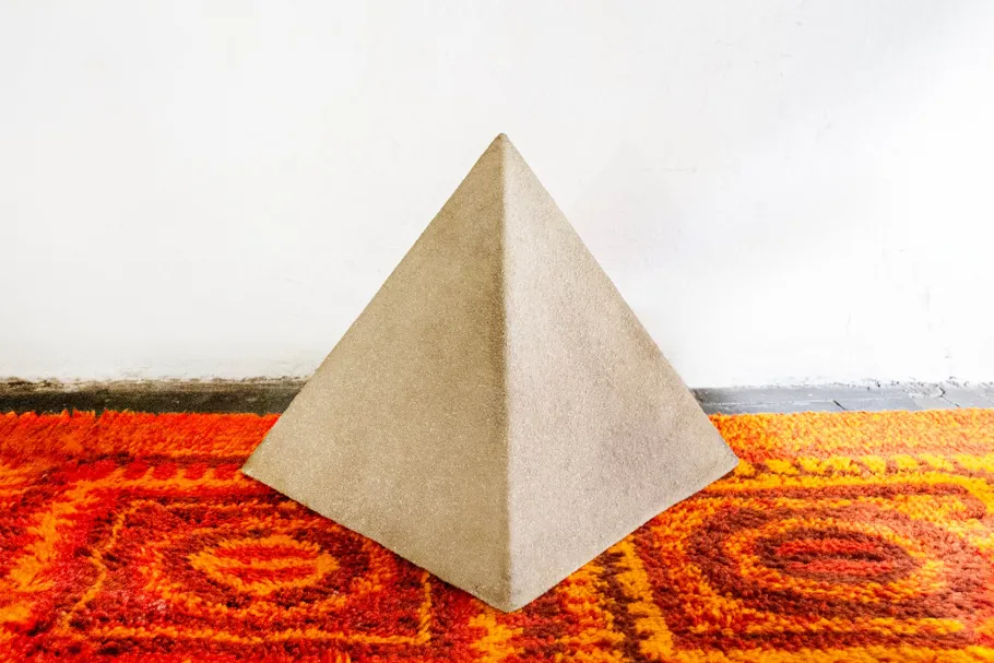 New Pamono Pyramid Moon Rock Lamp by André Cazenave for Singleton, Italy, 1970s