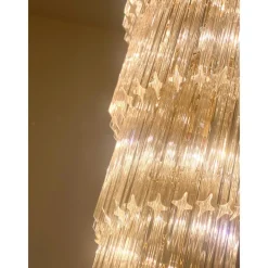 Best Pamono Quadriedro Twister Chandelier in Murano Glass by Simoeng