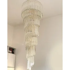 Best Pamono Quadriedro Twister Chandelier in Murano Glass by Simoeng