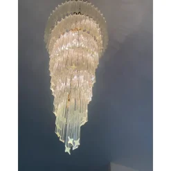 Best Pamono Quadriedro Twister Chandelier in Murano Glass by Simoeng
