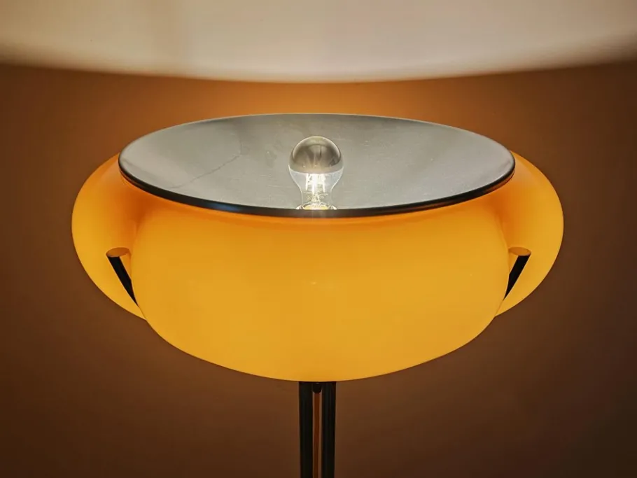 New Pamono Quadrifoglio Floor Lamp attributed to Harvey Guzzini attributed to Meblo, 1960s