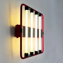 Hot Pamono Quattro Neon Wall Light by Gian N. Gigante for Zerbetto, 1980s