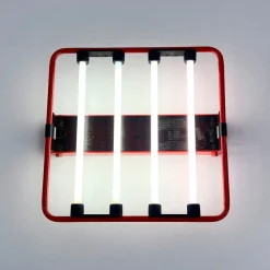 Hot Pamono Quattro Neon Wall Light by Gian N. Gigante for Zerbetto, 1980s