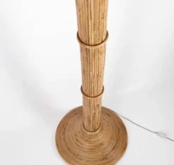 Best Pamono Rattan Coconut Floor Lamp, 1990s
