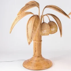 New Pamono Rattan Coconut Lamp