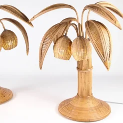 New Pamono Rattan Coconut Lamp