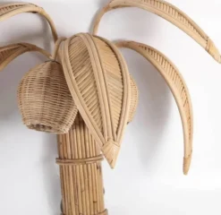 Clearance Pamono Rattan Coconut Wall Light, 1990s