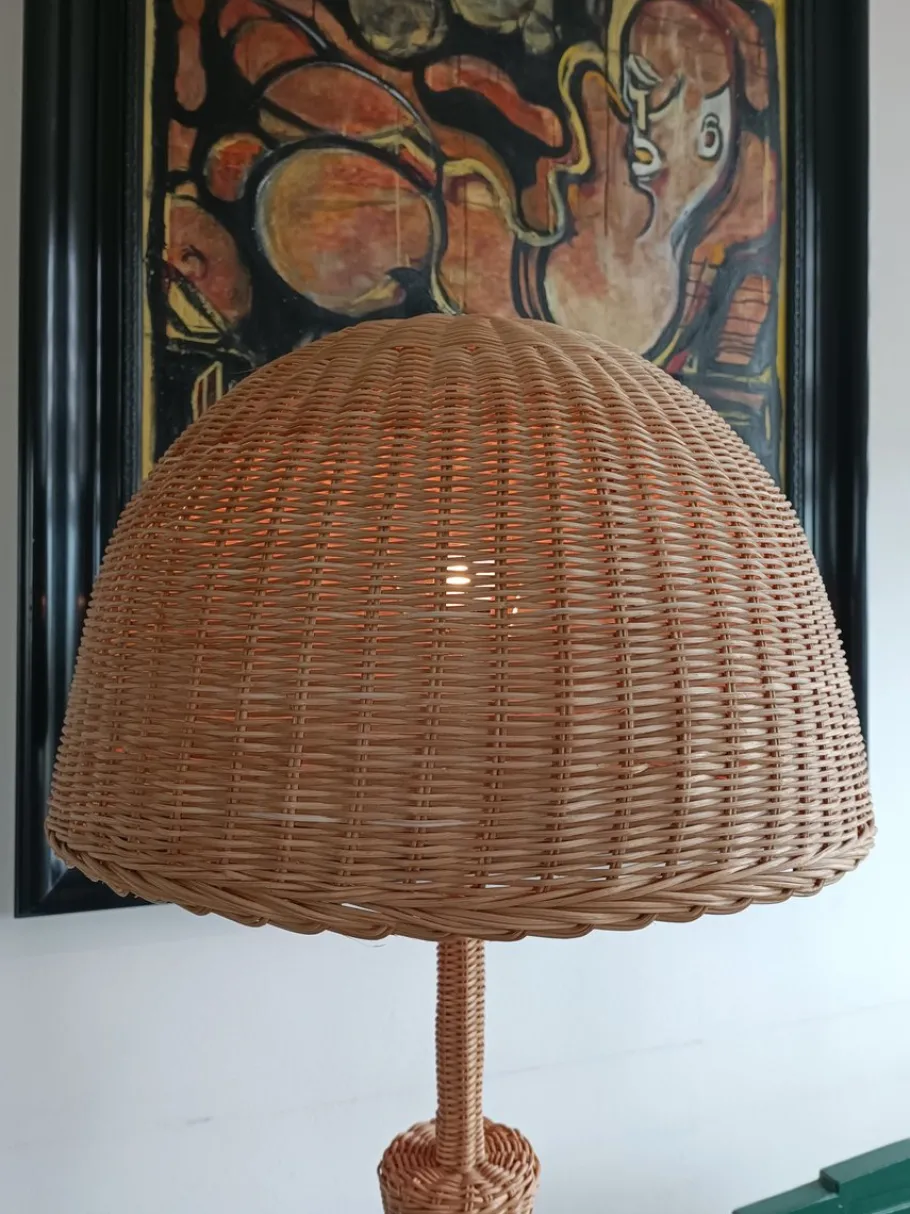 Hot Pamono Rattan Floorlamp, 1960