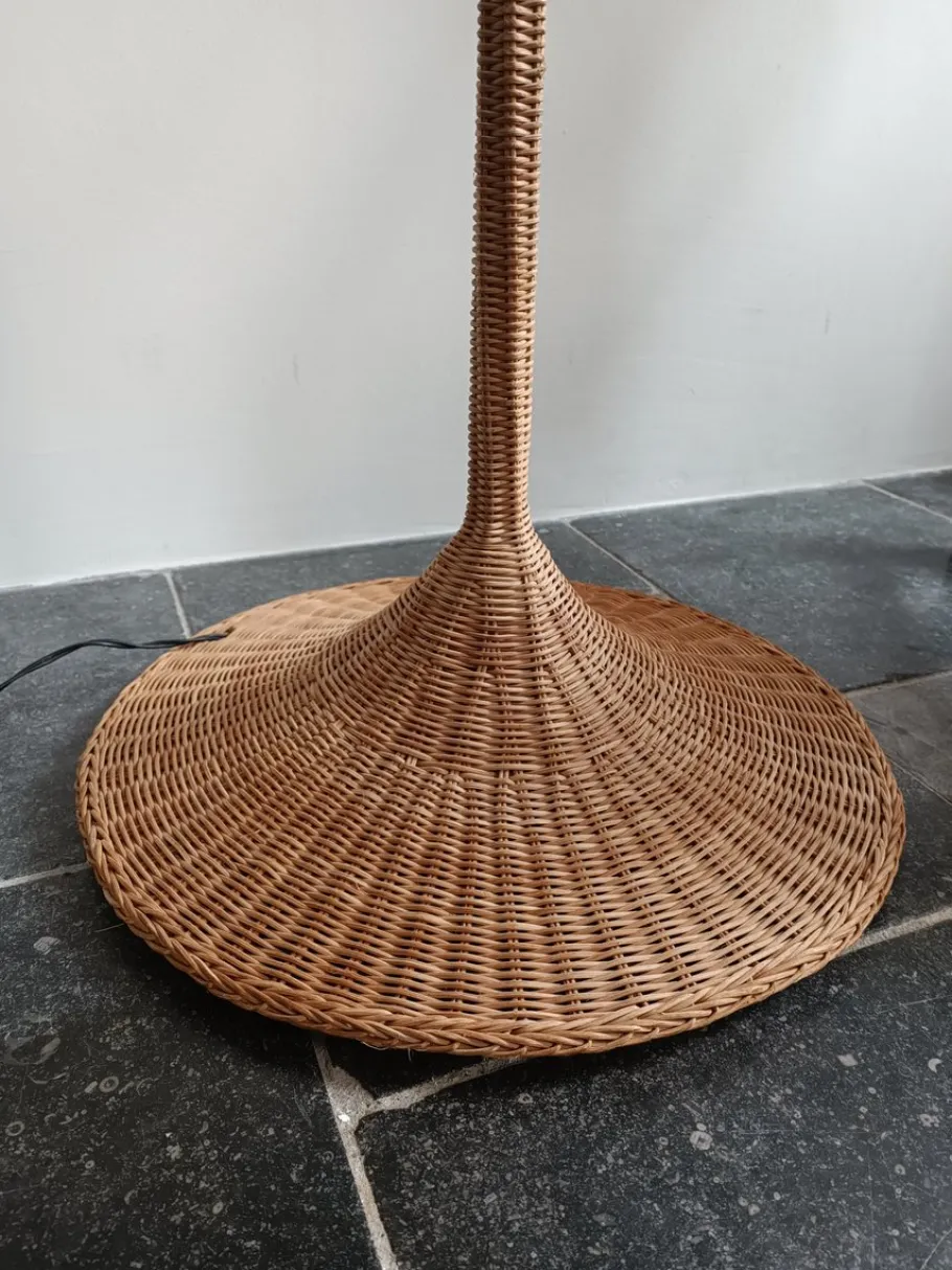 Hot Pamono Rattan Floorlamp, 1960