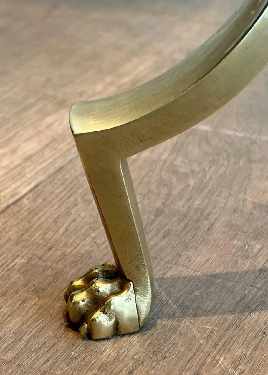 Pamono Reading Lamp with Brass Claw Feet by Maison Jansen