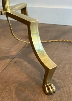 Pamono Reading Lamp with Brass Claw Feet by Maison Jansen