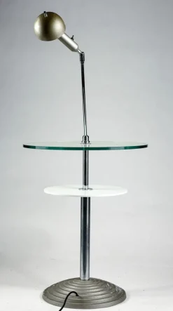 Clearance Pamono Reading Table with Jointed Lamp by Daniela Puppa & Franco Raggi for Fontana Arte, 1988