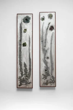 New Pamono Rectangular Sconces by Enri Dargence, 1970s, Set of 2