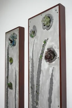 New Pamono Rectangular Sconces by Enri Dargence, 1970s, Set of 2