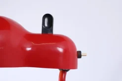 Best Pamono Red Adjustable Topo Wall Light from Stilnovo, 1970s