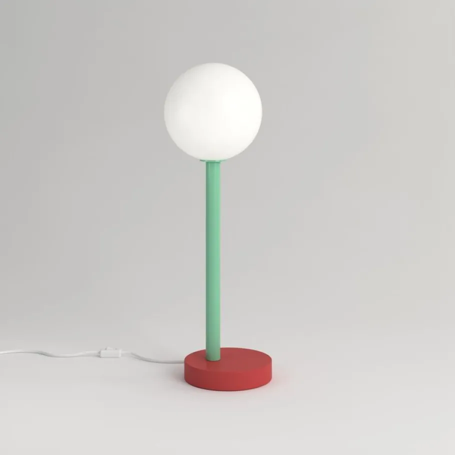 Hot Pamono Red and Green Off Center Desk Light by Atelier Areti