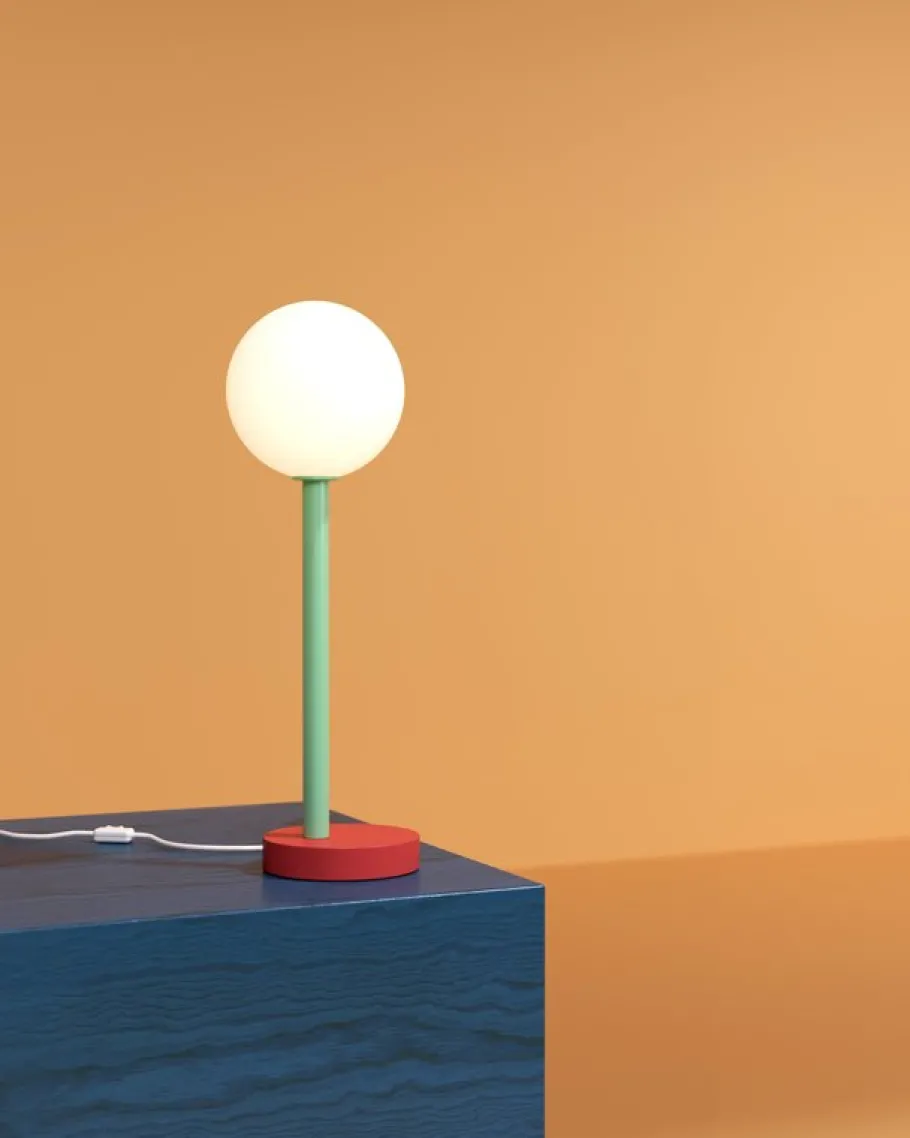 Hot Pamono Red and Green Off Center Desk Light by Atelier Areti