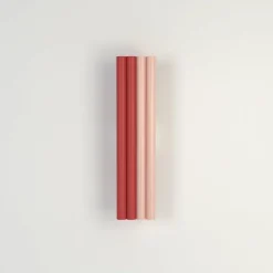 Best Pamono Red and Pink Parallel Tubes Wall Light by Atelier Areti