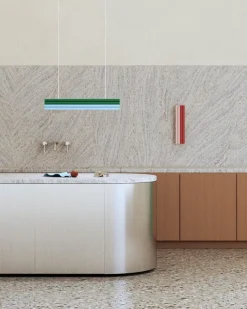 Best Pamono Red and Pink Parallel Tubes Wall Light by Atelier Areti