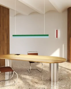 Best Pamono Red and Pink Parallel Tubes Wall Light by Atelier Areti