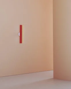 Best Pamono Red and Pink Parallel Tubes Wall Light by Atelier Areti