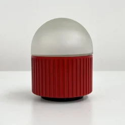 Best Pamono Red Bulbo Table Lamp by R. Barbieri & G. Marianelli for Tronconi, 1980s