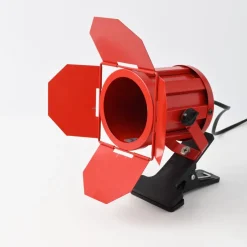 Pamono Red Clamp Spotlight Lamp from Ikea, 1980s