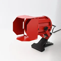 Pamono Red Clamp Spotlight Lamp from Ikea, 1980s