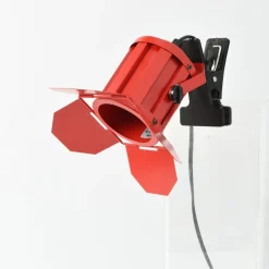 Pamono Red Clamp Spotlight Lamp from Ikea, 1980s