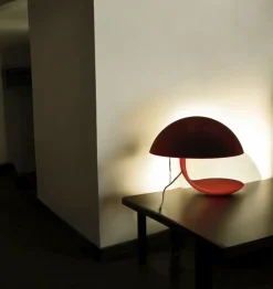 Outlet Pamono Red Cobra Table Lamp by Elio Martinelli for Martinelli Luce, Italy, 1960s