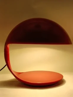 Outlet Pamono Red Cobra Table Lamp by Elio Martinelli for Martinelli Luce, Italy, 1960s
