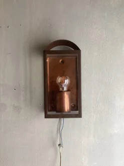 Best Pamono Red Copper Garden Lamps, 1990s, Set of 2